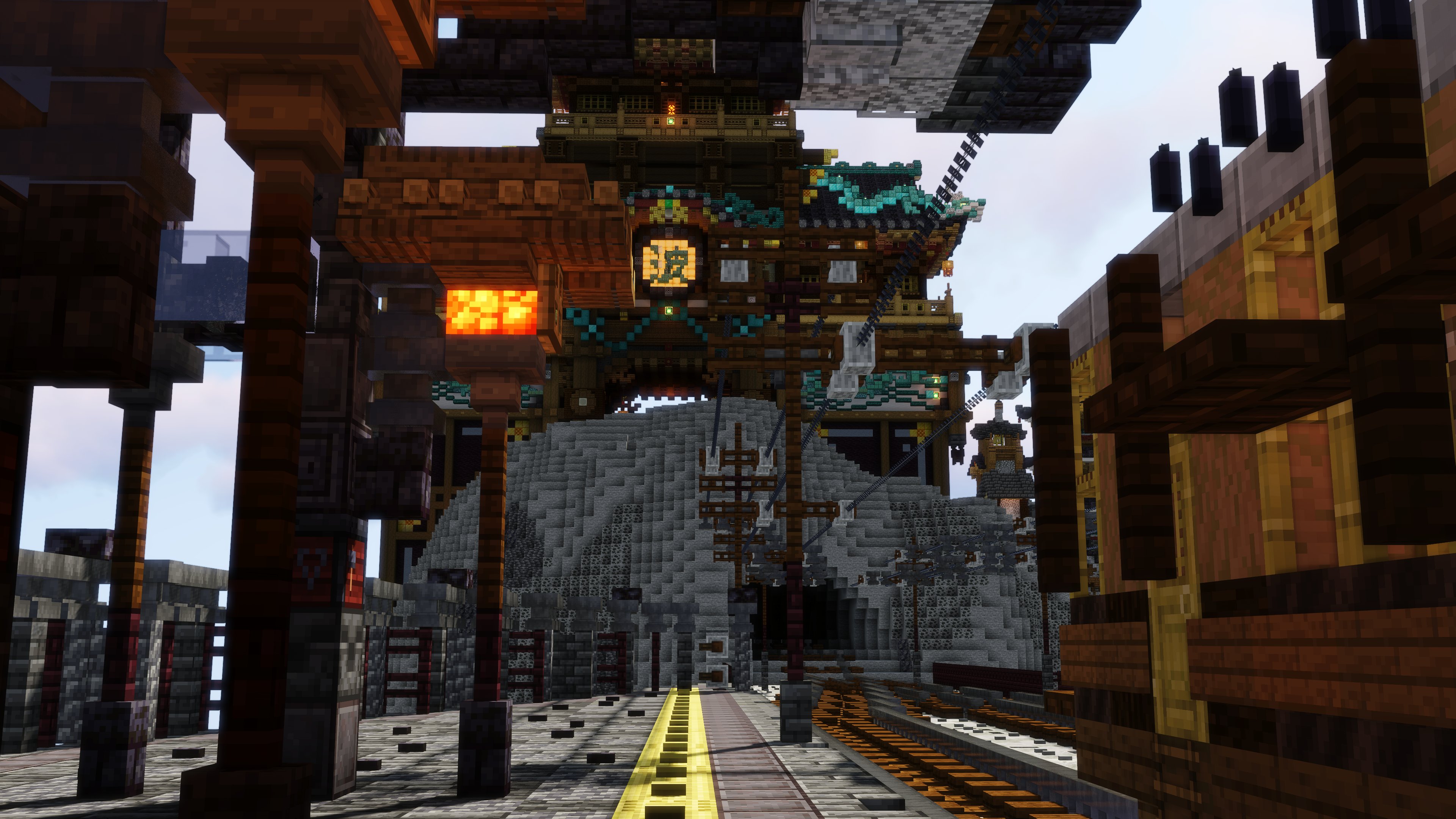 ファンタジー和風の駅